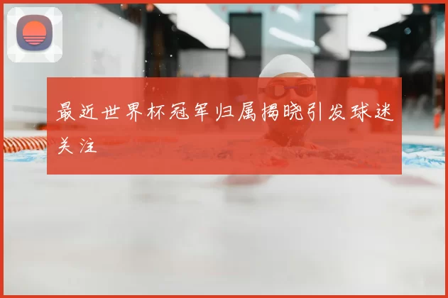 最近世界杯冠军归属揭晓引发球迷关注